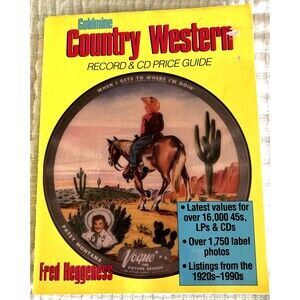 GOLDMINE COUNTRY WESTERN RECORD & CD PRICE GUIDE BY FRED HEGGENESS 1996 SC